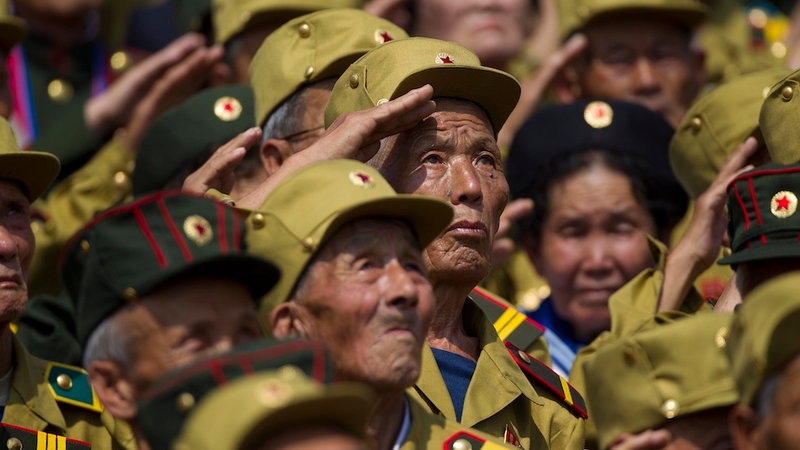 Illustration for article titled The Retro-Futuristic Spectacle of Military Parades in North Korea